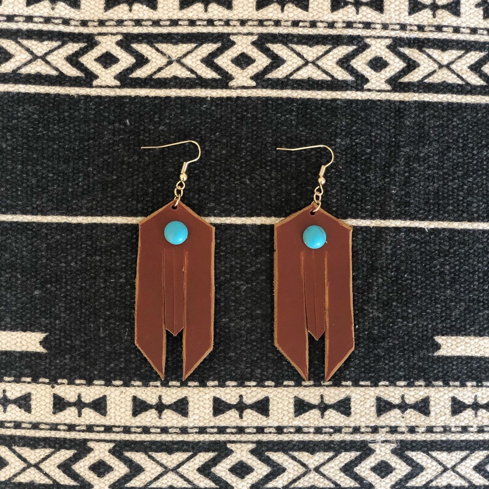 Handcrafted Leather Earrings